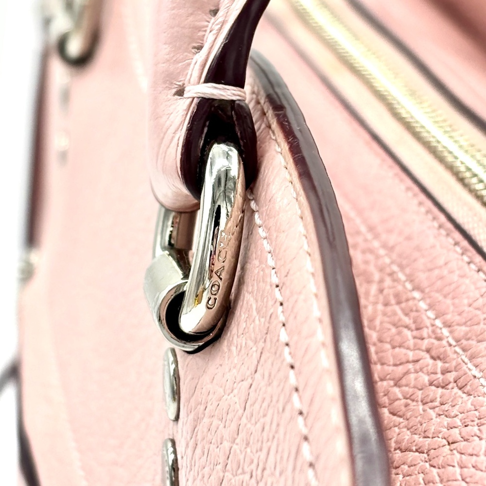 Coach Drew Satchel in Blossom Pink - Picture 6 of 14